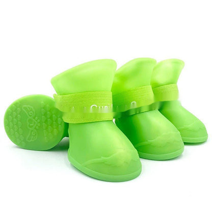 Waterproof Dog Rain Boots - Anti - Slip Soft Sole Pet Shoes - Freddie & Wilson