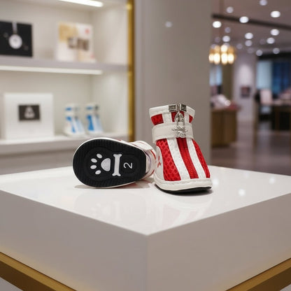 Dog Sneakers with Zipper - Easy - On Pet Shoes for Small Dogs - Freddie & Wilson