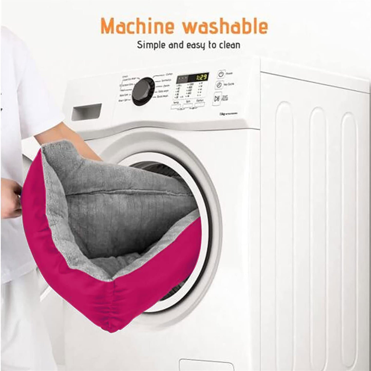 Extra Large Dog Bed Cat Pet Washable Cushion Puppy Mattress Soft Warm Calming - Freddie & Wilson