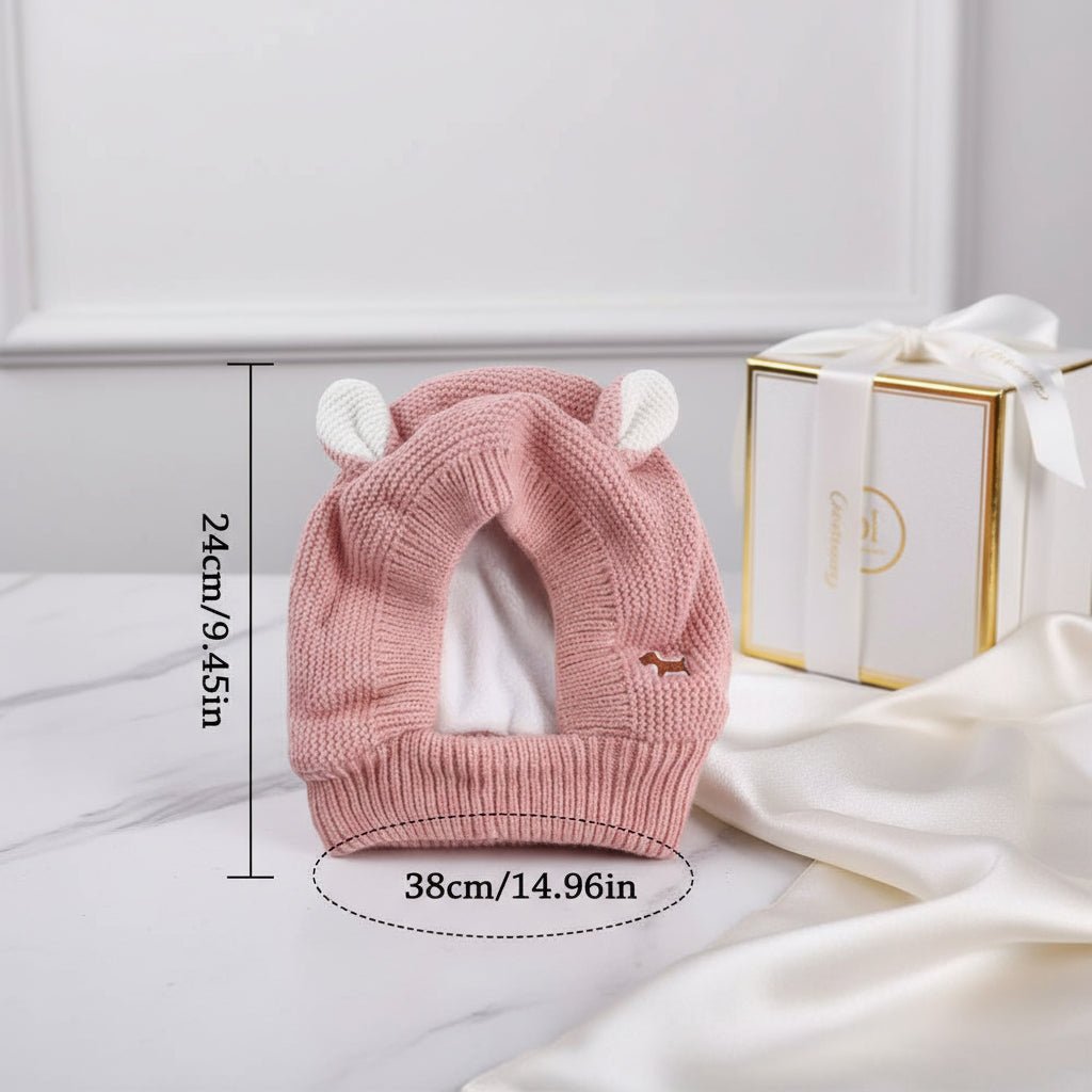 Premium Quiet Dog Ear Muffs for Noise Protection - Cozy Winter Earmuffs for Medium to Large Dogs - Freddie & Wilson