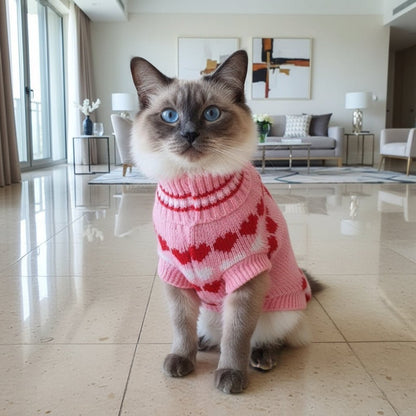 Classic Winter Cat Sweater - Warm Pullover for Cats & Small Dogs - Freddie & Wilson