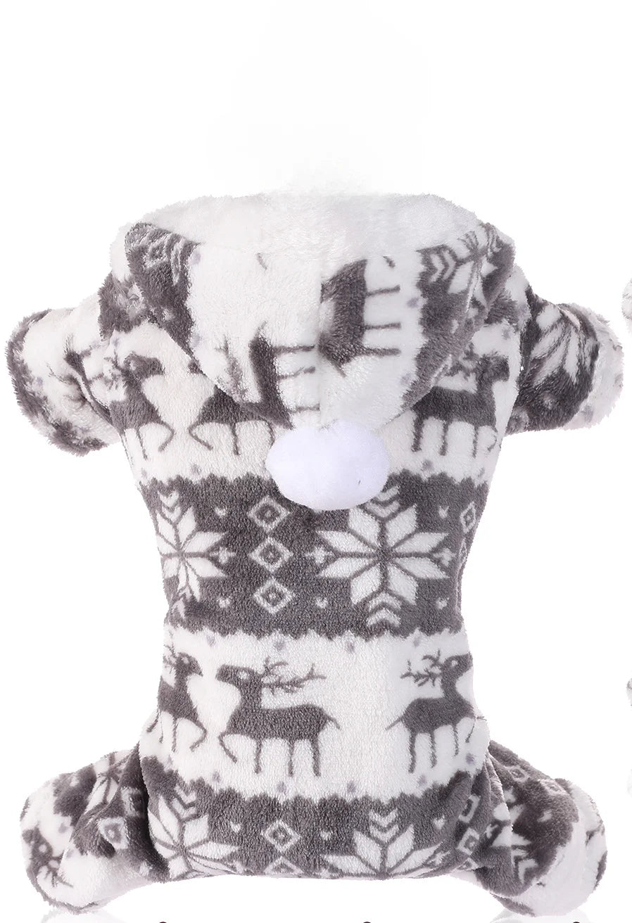 Christmas Cat Dog Winter Clothing - Super Soft Coral Velvet Pet Outfit - Freddie & Wilson