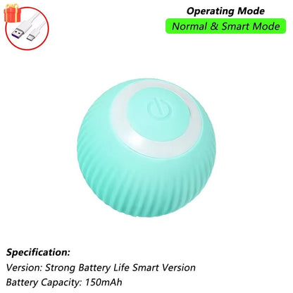 Cat Interactive Ball Toy, Automatic Rolling Ball with Tail, Rechargeable Smart Pet Interactive Toy, Intelligent Mouse for Cat - Freddie & Wilson