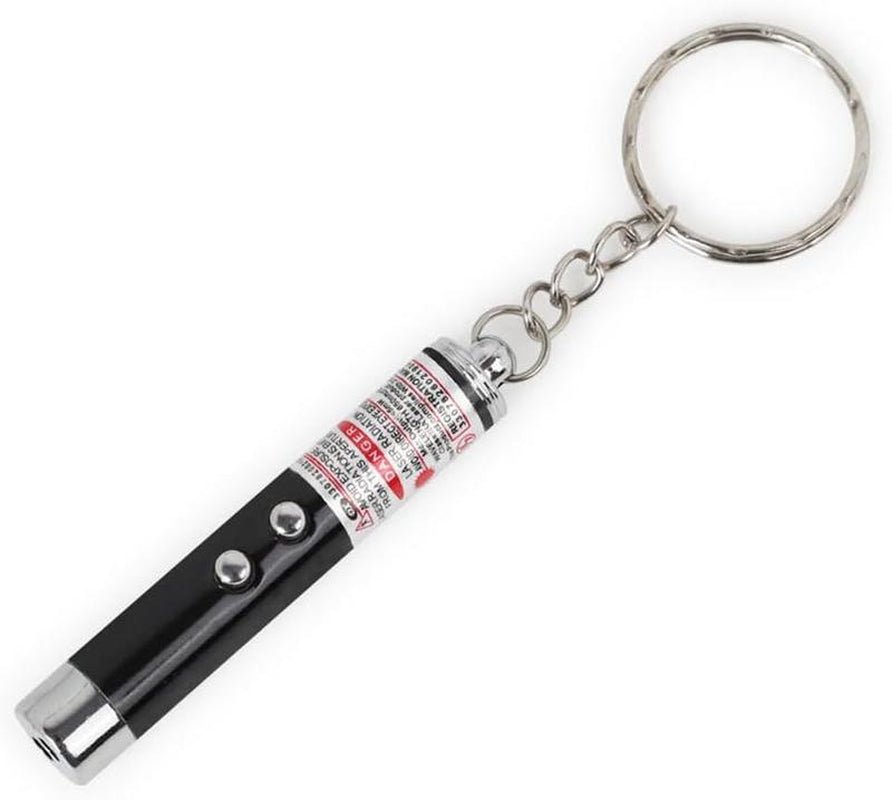 Cat Laser Pointer - Interactive Training Tool with LED Torch & Keychain - Freddie & Wilson