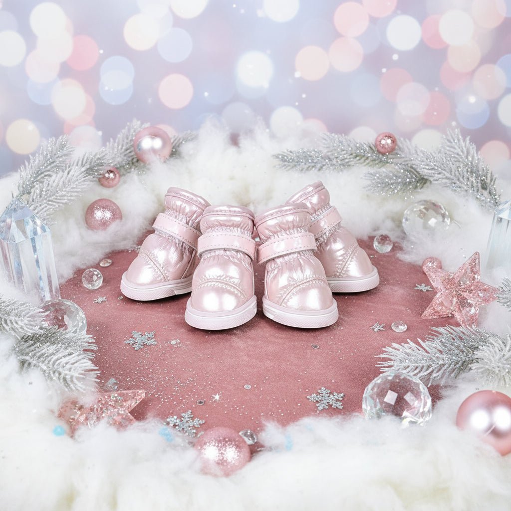 Winter Dog Boots - Warm PU Leather Waterproof Pet Shoes - Freddie & Wilson