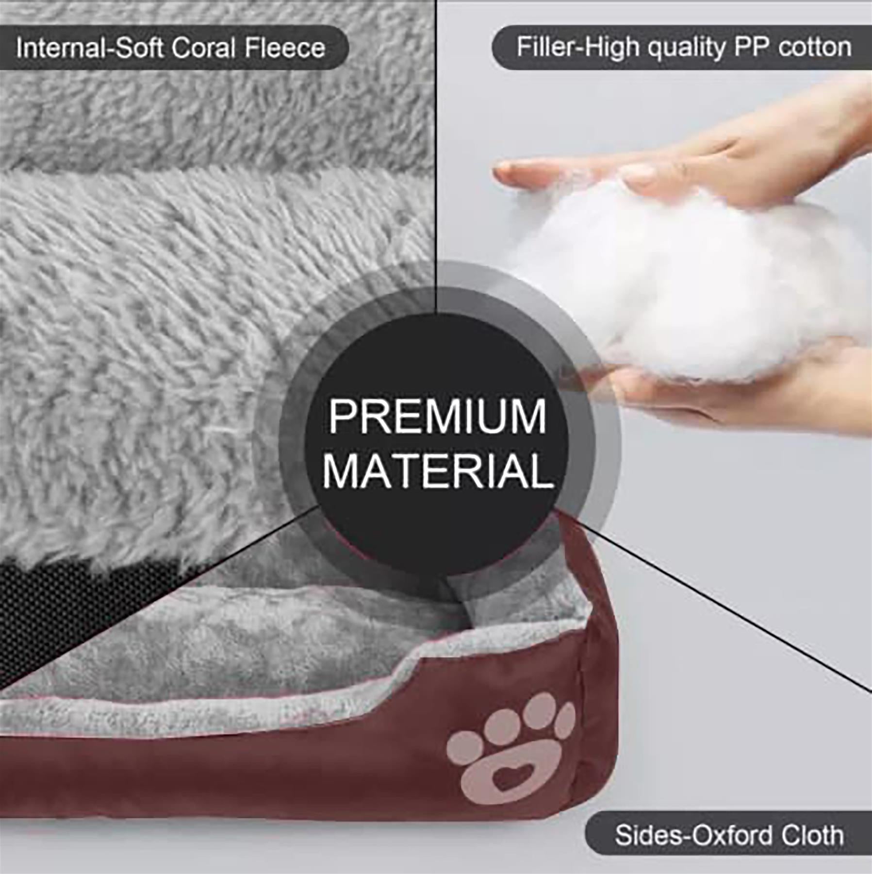 Extra Large Dog Bed Cat Pet Washable Cushion Puppy Mattress Soft Warm Calming - Freddie & Wilson