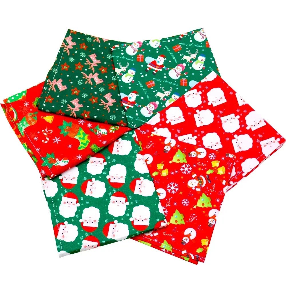 Christmas Dog Bandana Set - 50/100pcs Holiday Pet Accessories Collection - Freddie & Wilson