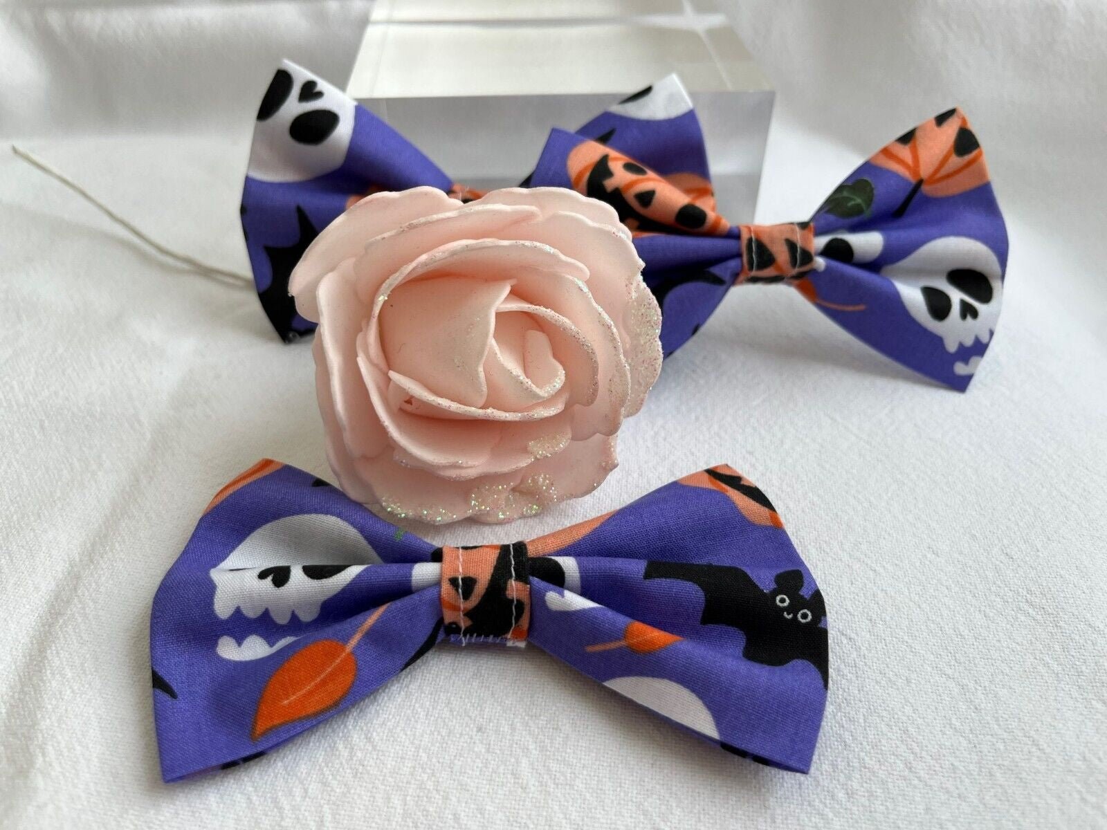 Halloween Dog Collar Accessories Bow & Bandana Handmade in UK. Multi Sizes - Freddie & Wilson