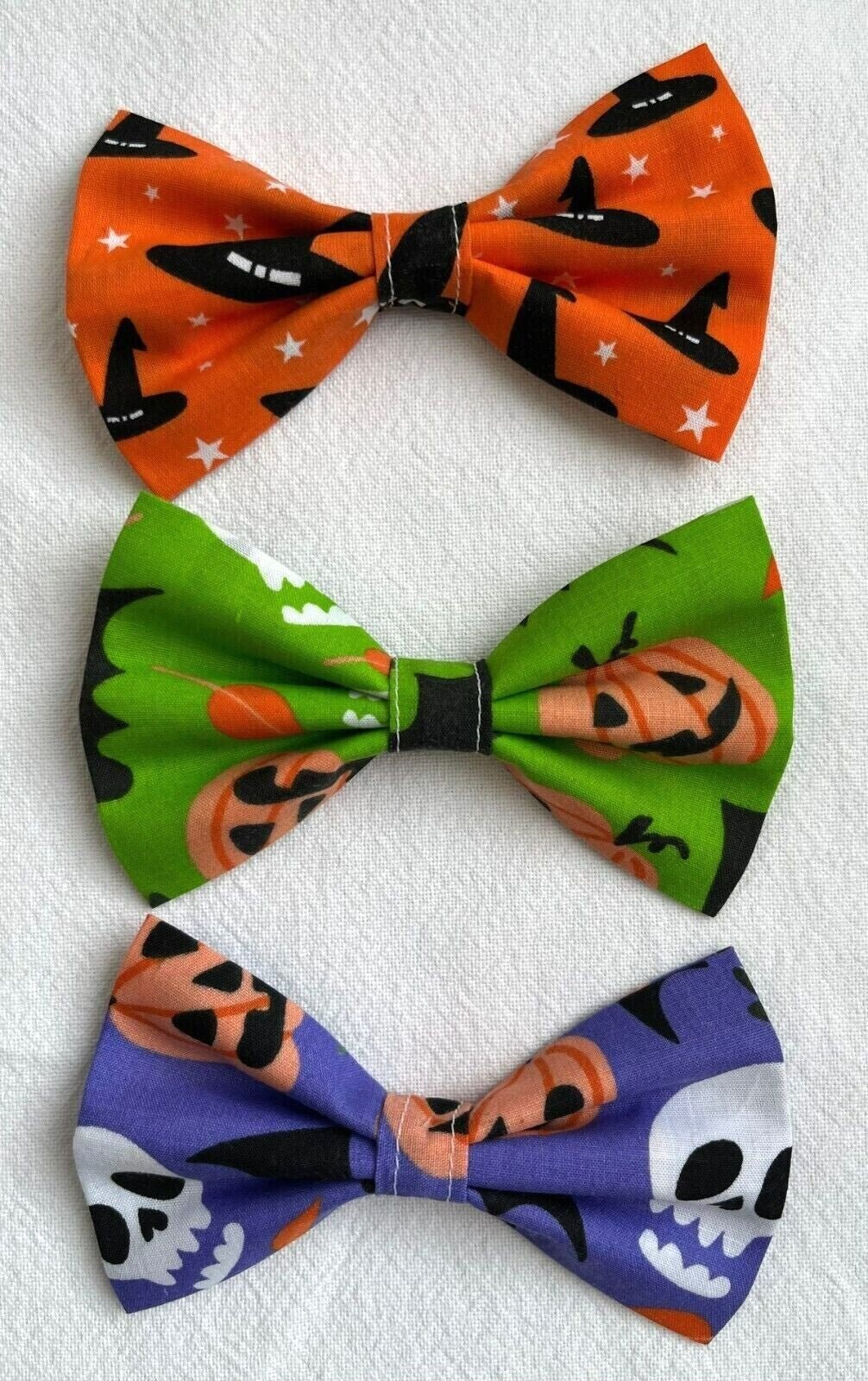 Halloween Dog Collar Accessories Bow & Bandana Handmade in UK. Multi Sizes - Freddie & Wilson