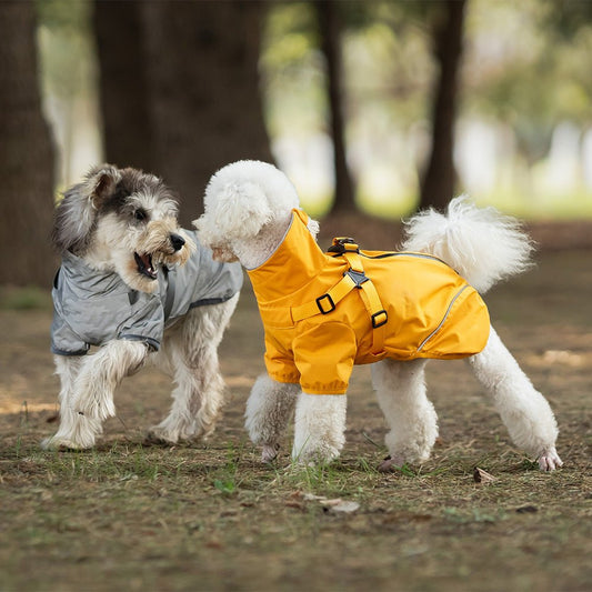 Waterproof Dog Raincoat - Two - Leg Design with Chest & Back Protection - Freddie & Wilson