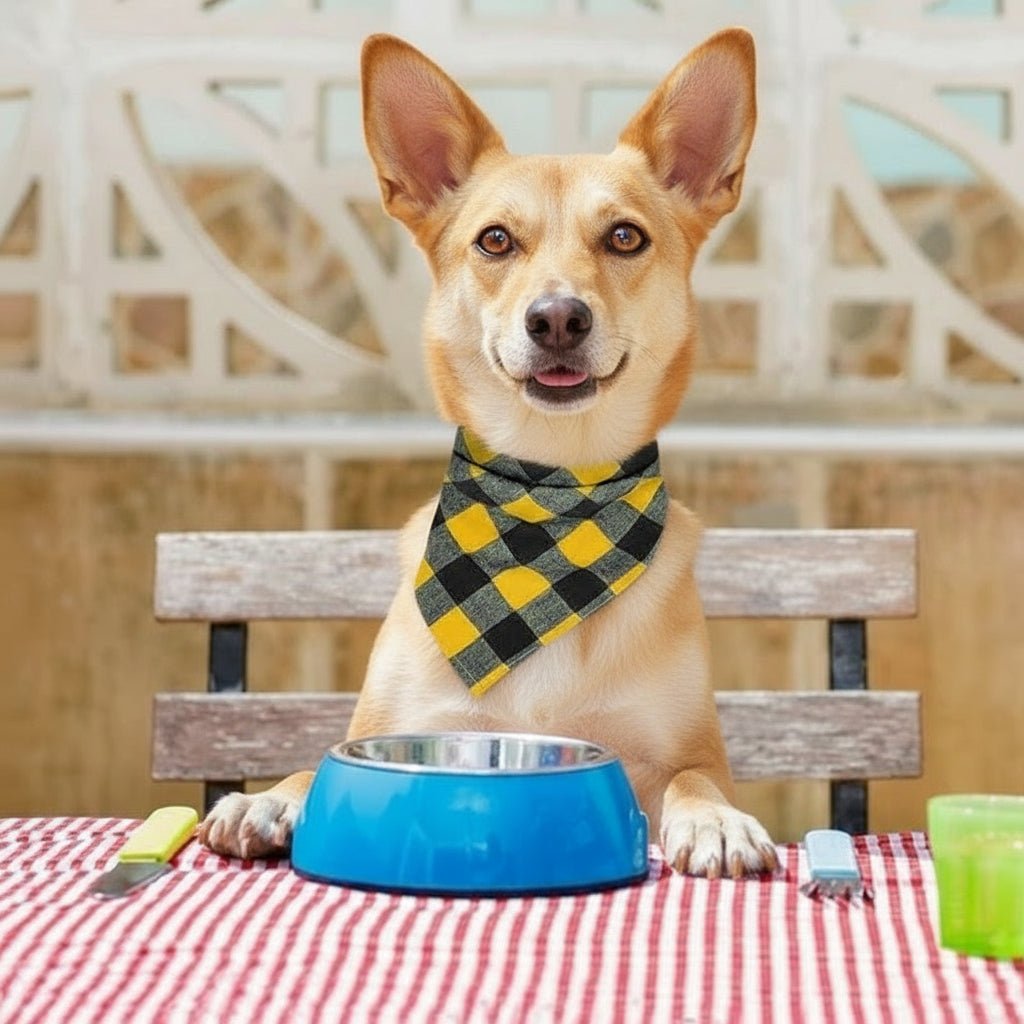 Plaid Dog Bandanas 3 Pack - Stylish Pet Scarves for Dogs & Cats - Freddie & Wilson