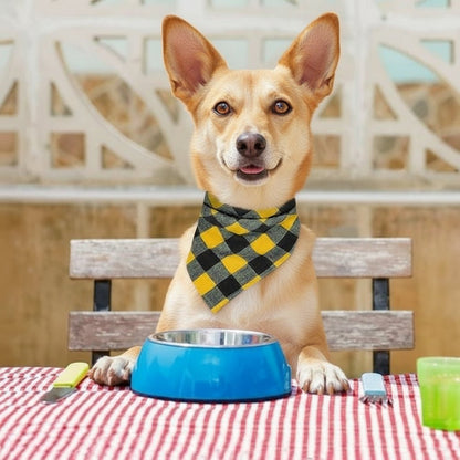 Plaid Dog Bandanas 3 Pack - Stylish Pet Scarves for Dogs & Cats - Freddie & Wilson