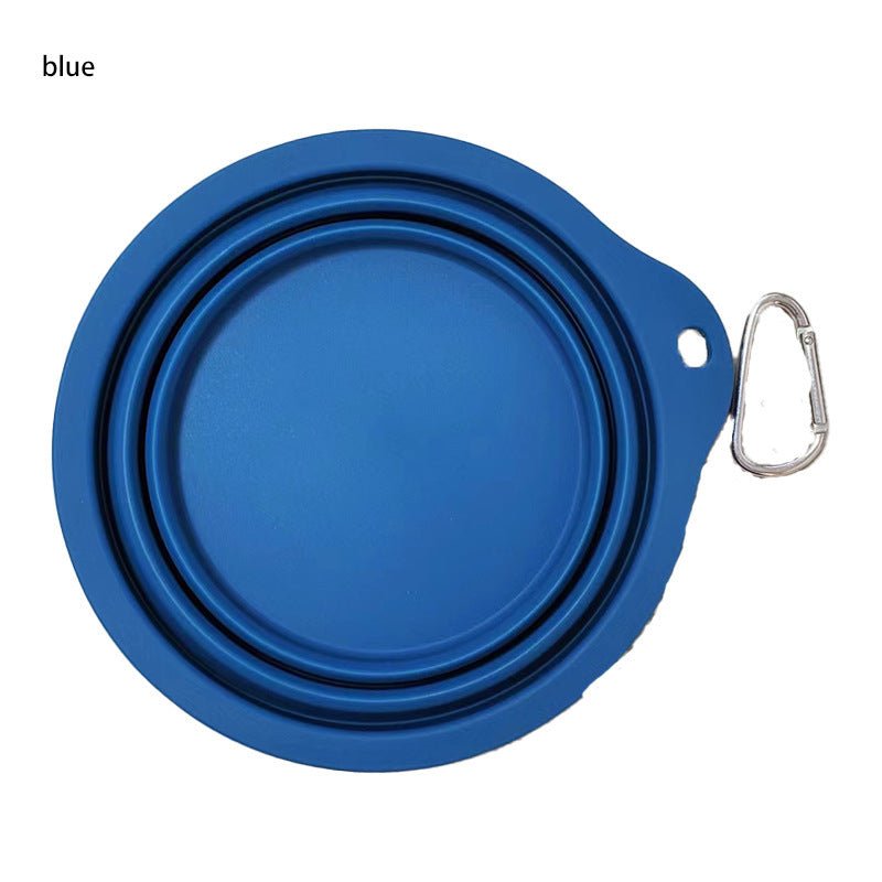 Collapsible Silicone Dog Bowl - Portable Folding Travel Pet Bowl - Freddie & Wilson