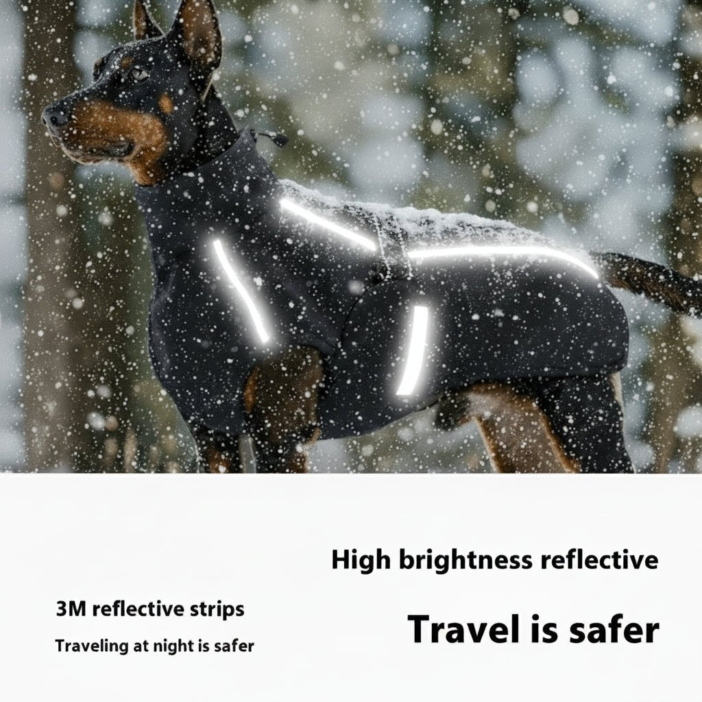 Dog Winter Vest - Thick Coral Fleece Coat for Medium to Large Dogs - Freddie & Wilson