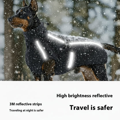 Dog Winter Vest - Thick Coral Fleece Coat for Medium to Large Dogs - Freddie & Wilson