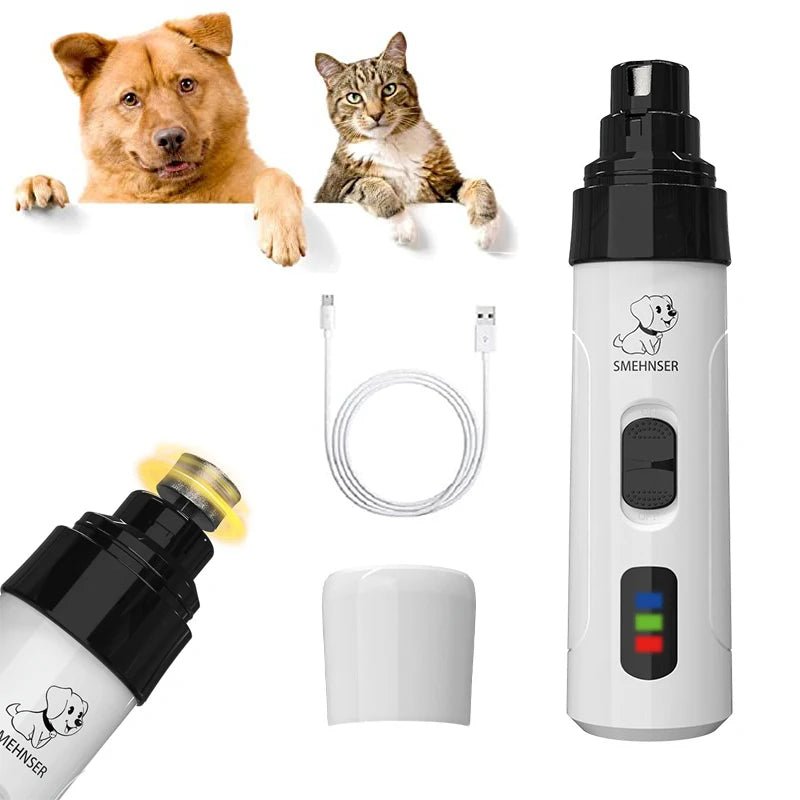 Electric Pet Nail Clipper - USB Rechargeable Grinder for Dogs & Cats - Freddie & Wilson