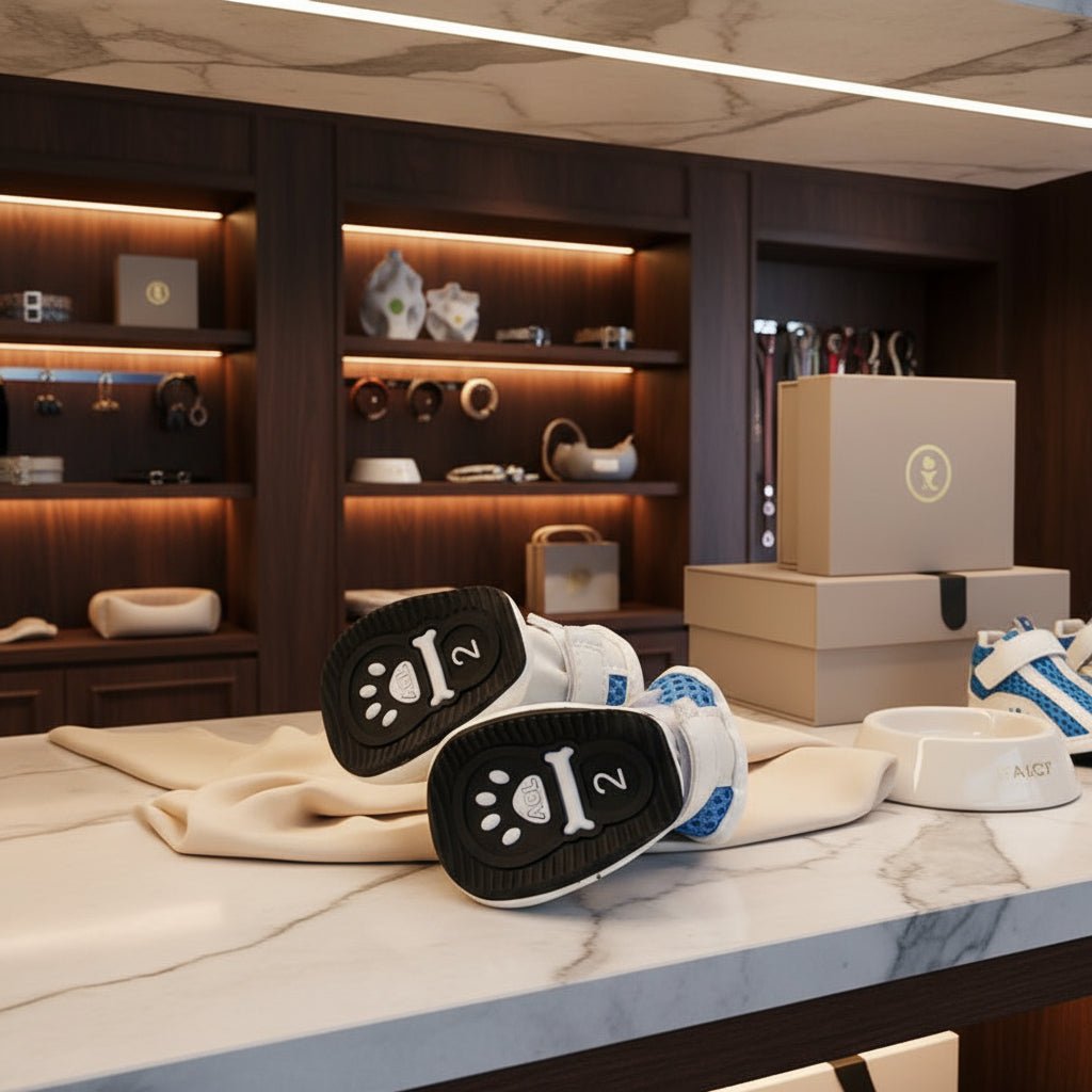 Dog Sneakers with Zipper - Easy - On Pet Shoes for Small Dogs - Freddie & Wilson