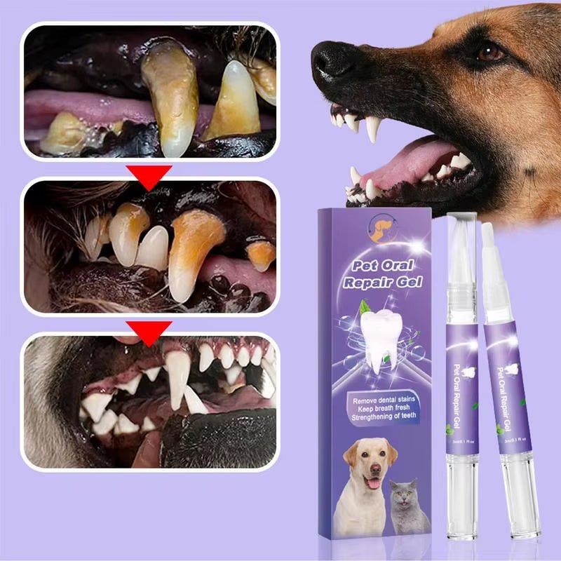 Pet Oral Repair Gel - Natural Dog Toothpaste for Cats & Dogs - Freddie & Wilson