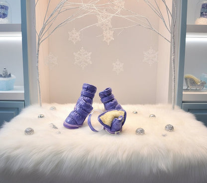Winter Dog Boots - Warm PU Leather Waterproof Pet Shoes - Freddie & Wilson