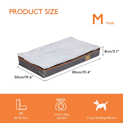 Dog Pet Bed Large Padded Orthopedic Dog Bed Foam Cushion Pets Pillow Bed with Washable Cover - Freddie & Wilson