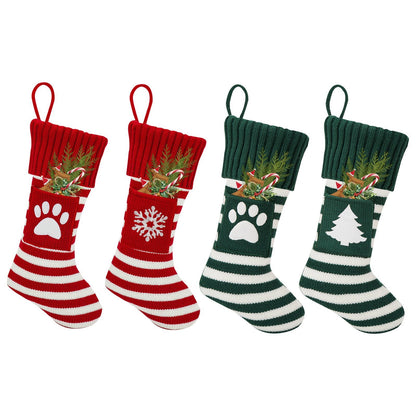 Pet Christmas Stockings - Festive Knitted Socks for Cats & Dogs - Freddie & Wilson