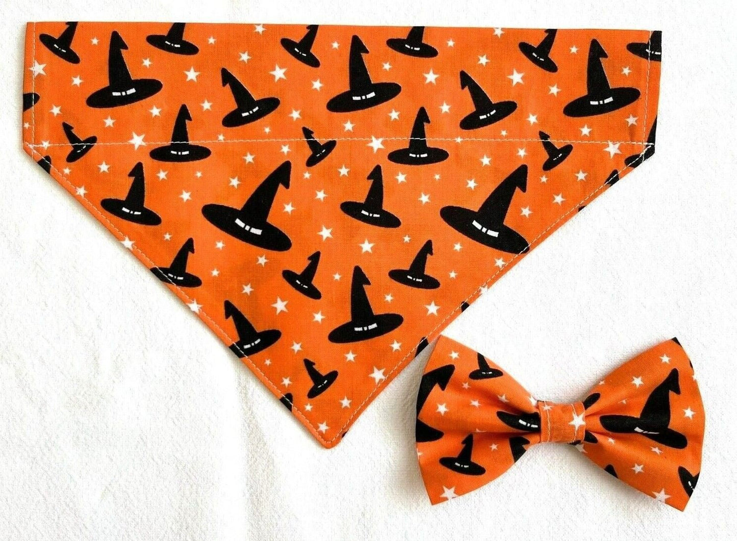 Halloween Dog Collar Accessories Bow & Bandana Handmade in UK. Multi Sizes - Freddie & Wilson