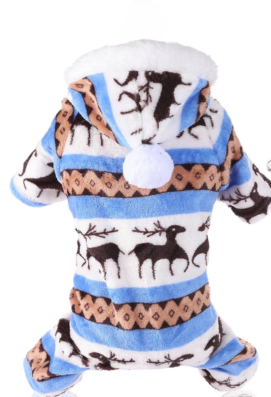 Christmas Cat Dog Winter Clothing - Super Soft Coral Velvet Pet Outfit - Freddie & Wilson