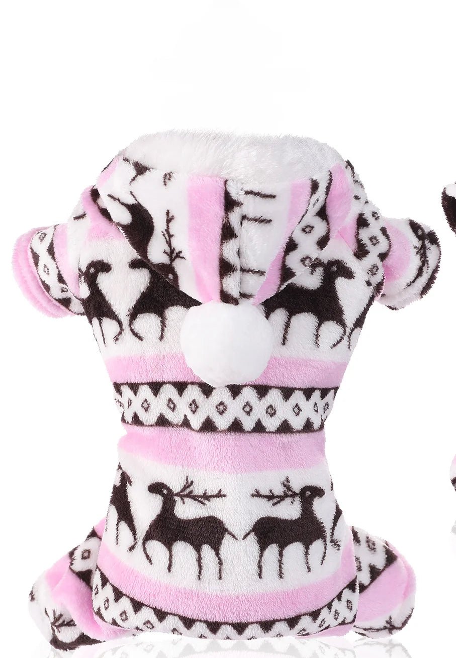 Christmas Cat Dog Winter Clothing - Super Soft Coral Velvet Pet Outfit - Freddie & Wilson