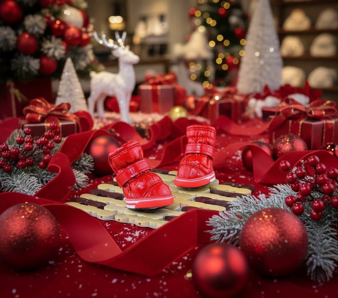 Winter Dog Boots - Warm PU Leather Waterproof Pet Shoes - Freddie & Wilson