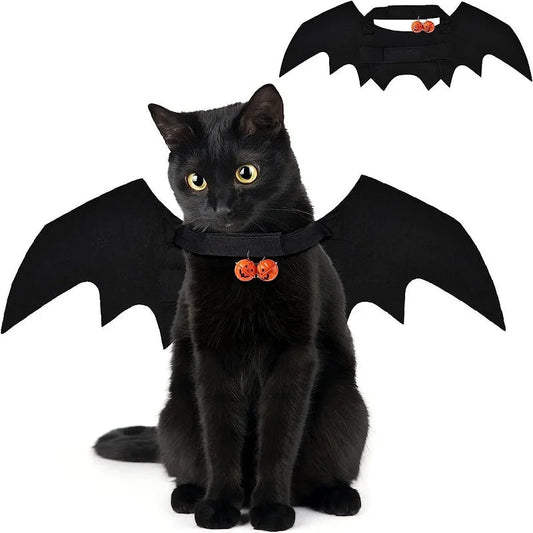 Pet Bat Wings Halloween Costume - Funny Dog Cat Cosplay Prop - Freddie & Wilson