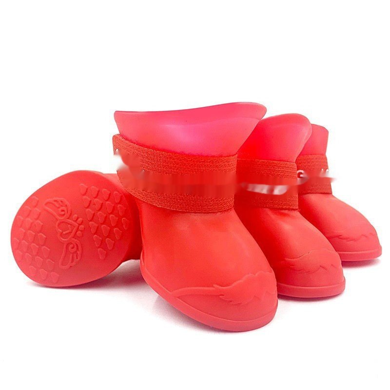 Waterproof Dog Rain Boots - Anti - Slip Soft Sole Pet Shoes - Freddie & Wilson