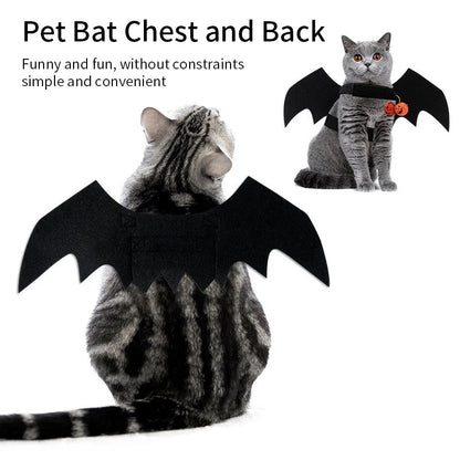 Pet Bat Wings Halloween Costume - Funny Dog Cat Cosplay Prop - Freddie & Wilson