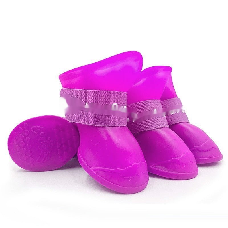 Waterproof Dog Rain Boots - Anti - Slip Soft Sole Pet Shoes - Freddie & Wilson