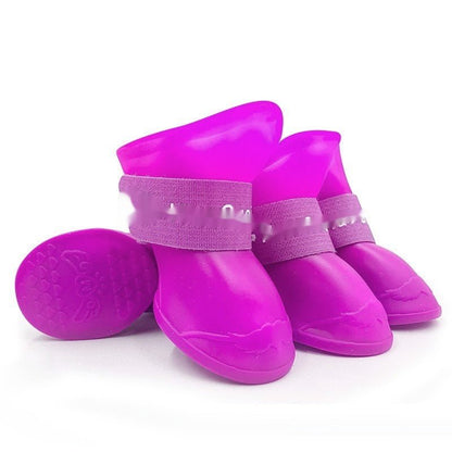Waterproof Dog Rain Boots - Anti - Slip Soft Sole Pet Shoes - Freddie & Wilson