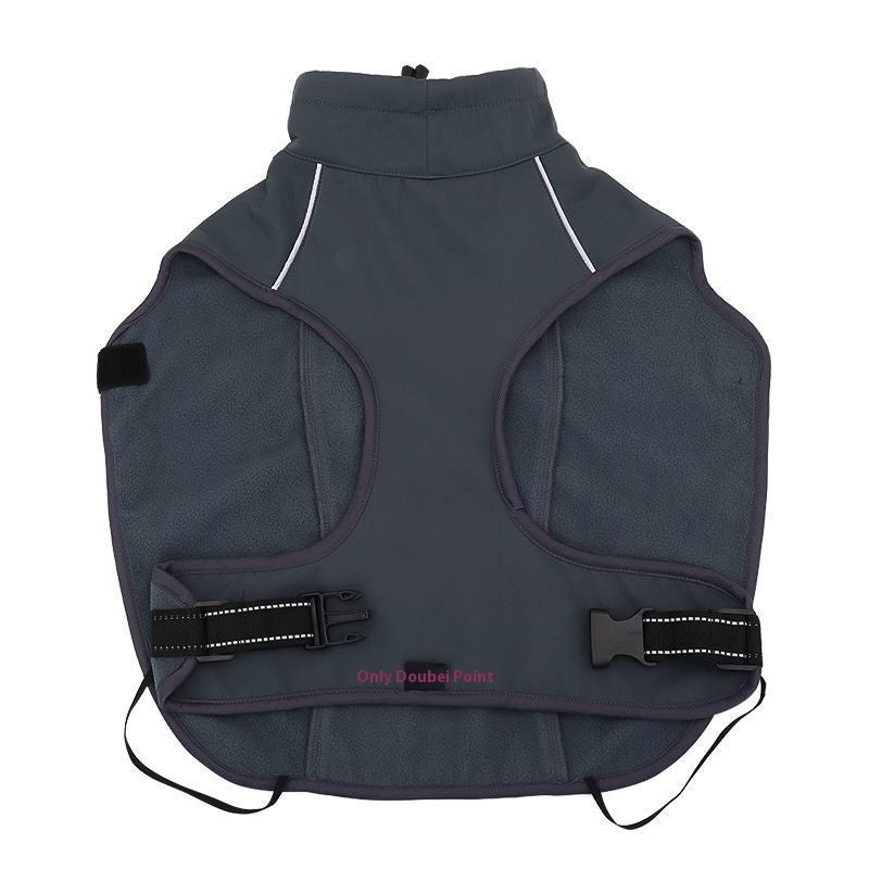 Dog Winter Vest - Thick Coral Fleece Coat for Medium to Large Dogs - Freddie & Wilson