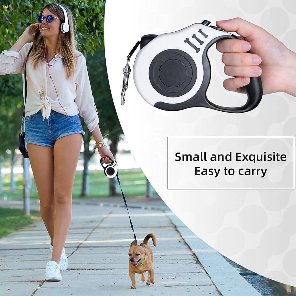 Durable Retractable Dog Leash - 3m & 5m Nylon Lead for Dogs & Cats - Freddie & Wilson