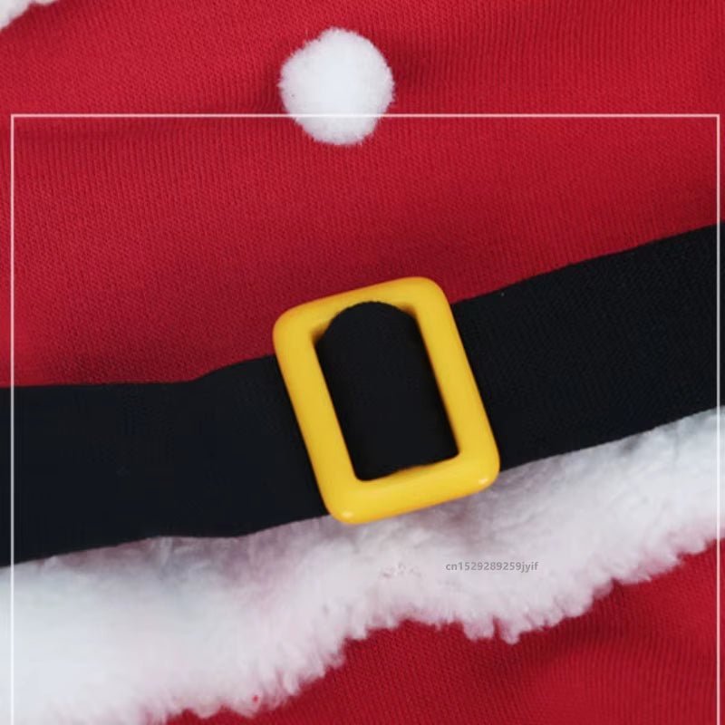 Pet Santa Claus Christmas Costume - Winter Coat Jacket with Cap - Freddie & Wilson