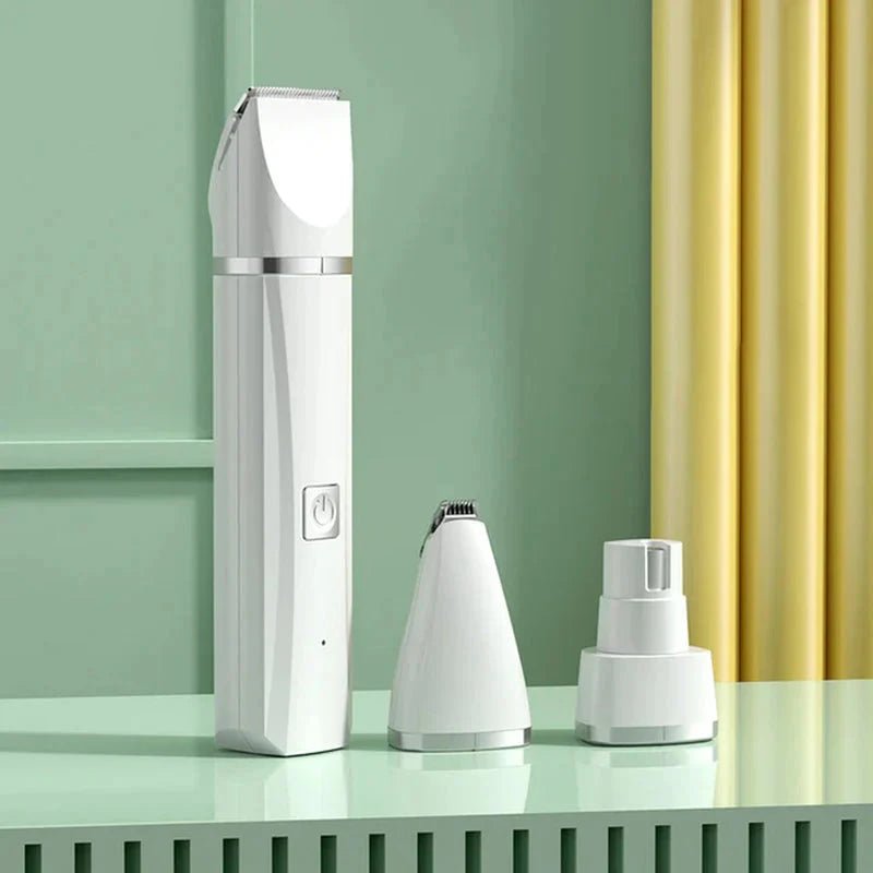 4 in 1 Electric Pet Grooming Kit - Hair Trimmer, Clippers, Nail Grinder for Cats & Dogs - Freddie & Wilson