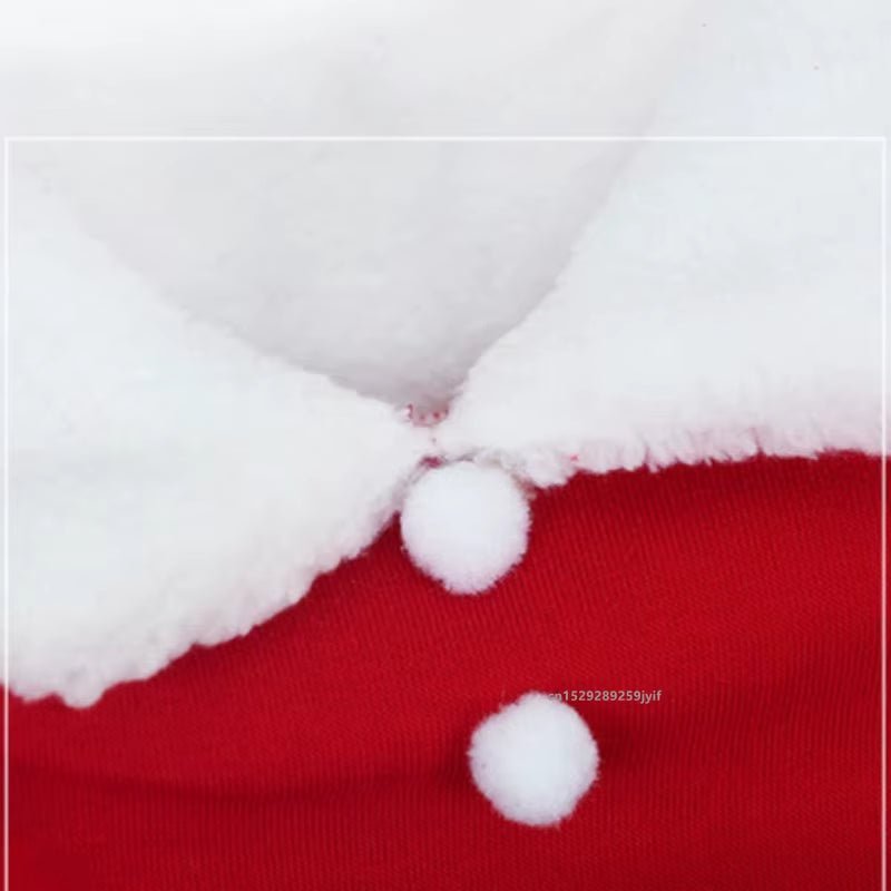 Pet Santa Claus Christmas Costume - Winter Coat Jacket with Cap - Freddie & Wilson