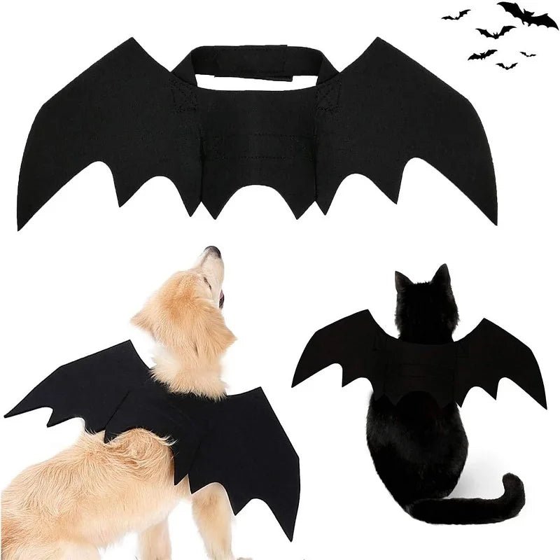 Pet Bat Wings Halloween Costume - Funny Dog Cat Cosplay Prop - Freddie & Wilson