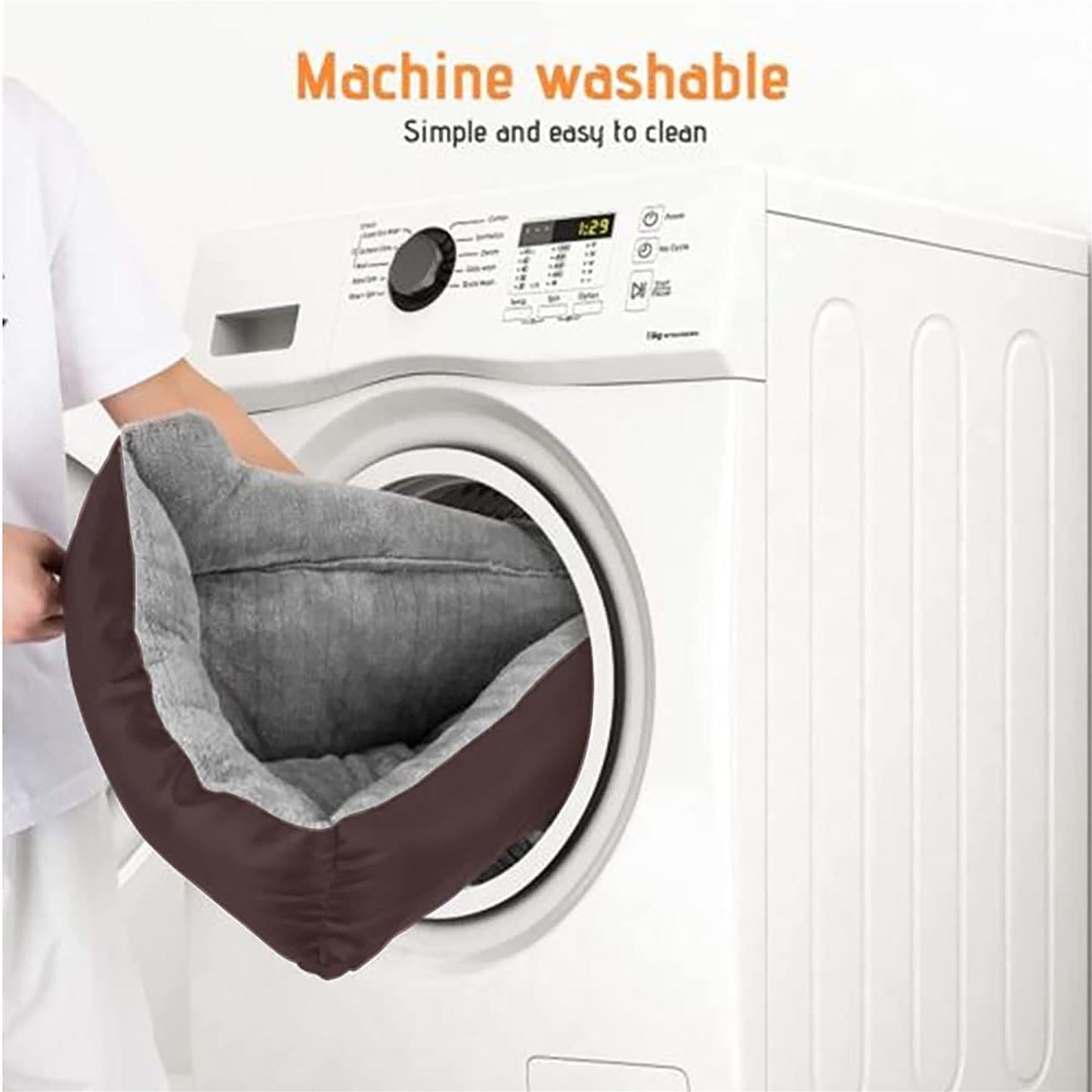 Extra Large Dog Bed Cat Pet Washable Cushion Puppy Mattress Soft Warm Calming - Freddie & Wilson