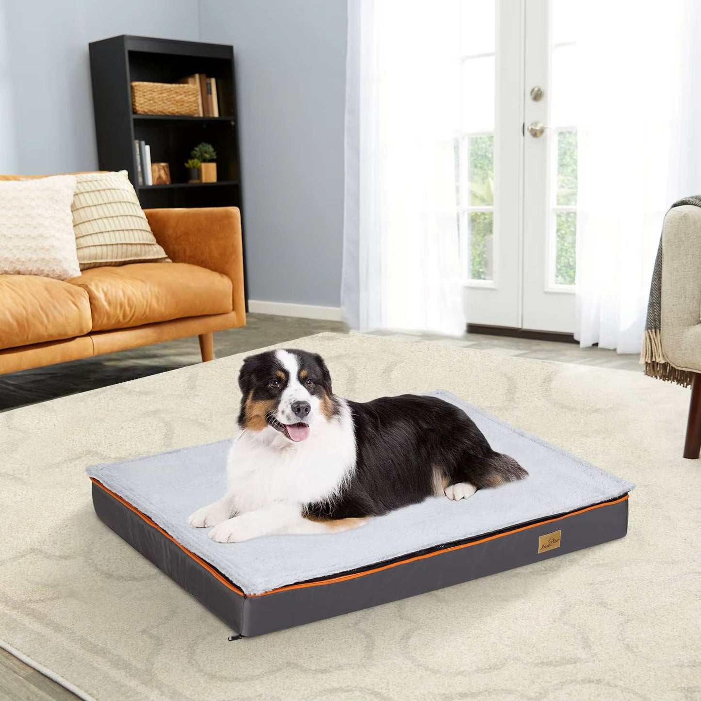 Dog Pet Bed Large Padded Orthopedic Dog Bed Foam Cushion Pets Pillow Bed with Washable Cover - Freddie & Wilson