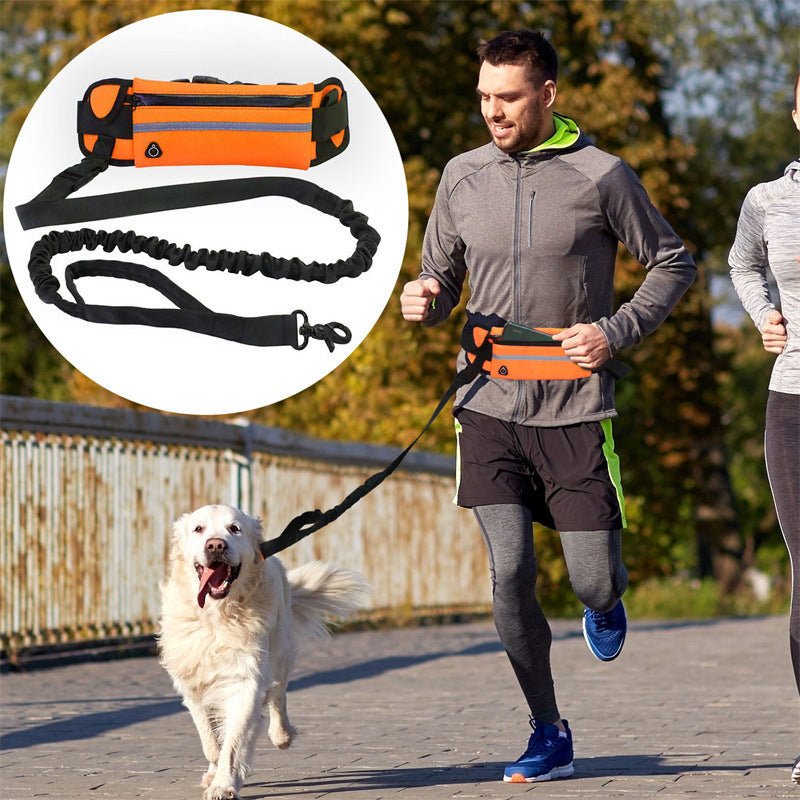 Pet Purse Dog Leash - Hands - Free Walking with Storage Pouch - Freddie & Wilson