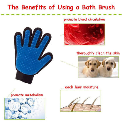 Pet Cat Dog Grooming Bath Magic Glove Hair Massage Mitt Fur Cleaning Comb Brush - Freddie & Wilson
