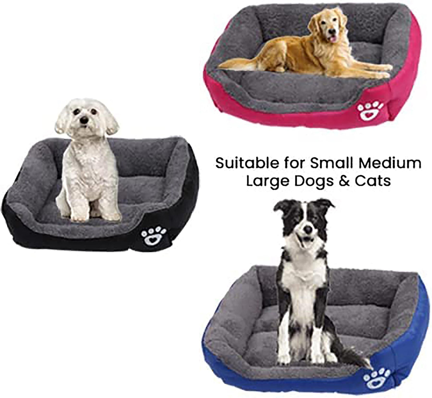 Extra Large Dog Bed Cat Pet Washable Cushion Puppy Mattress Soft Warm Calming - Freddie & Wilson