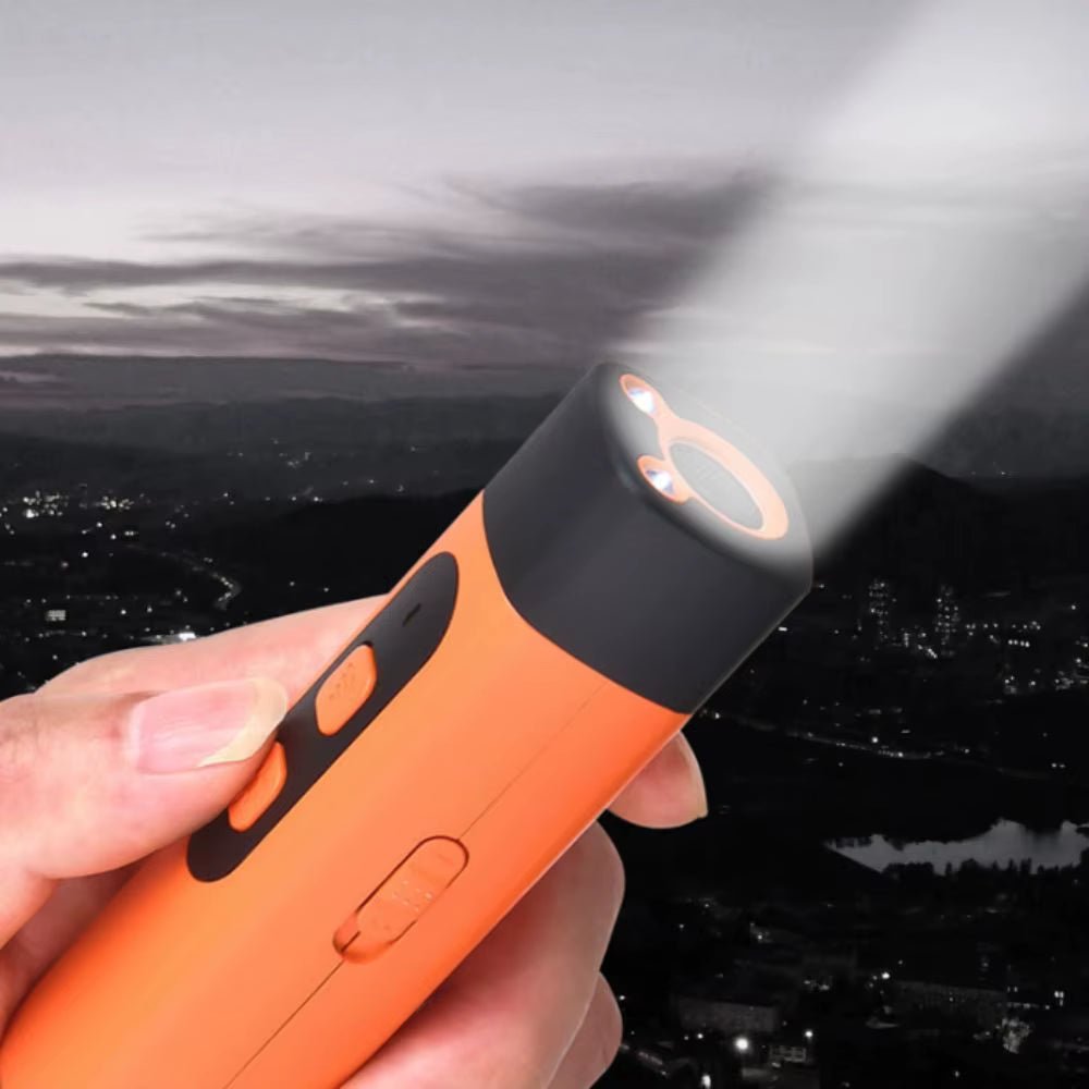 Rechargeable Ultrasonic Dog Repeller with Remote Control and LED Flashlight - Professional Anti - Barking Training Device - Freddie & Wilson