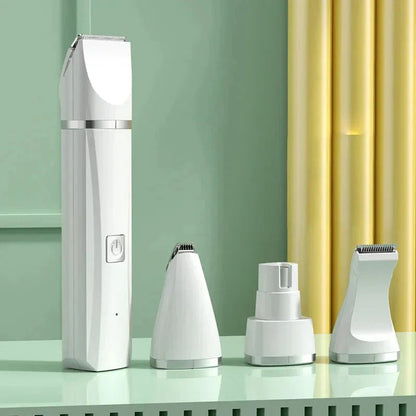 4 in 1 Electric Pet Grooming Kit - Hair Trimmer, Clippers, Nail Grinder for Cats & Dogs - Freddie & Wilson