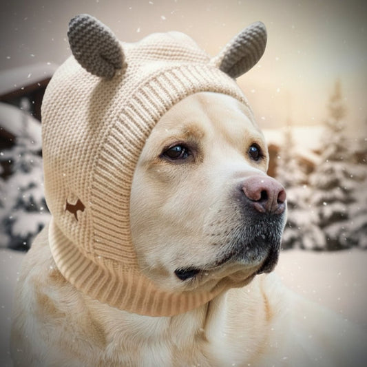 Premium Quiet Dog Ear Muffs for Noise Protection - Cozy Winter Earmuffs for Medium to Large Dogs - Freddie & Wilson