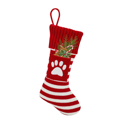 Pet Christmas Stockings - Festive Knitted Socks for Cats & Dogs - Freddie & Wilson