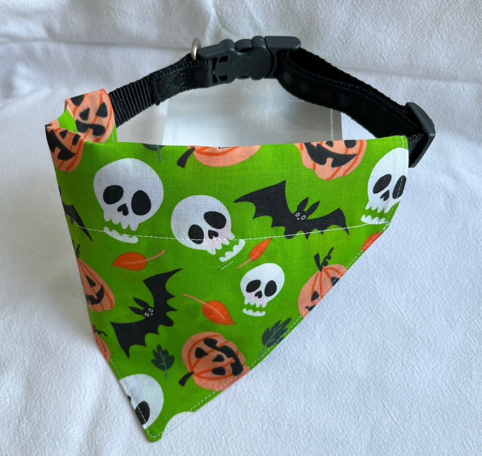 Halloween Dog Collar Accessories Bow & Bandana Handmade in UK. Multi Sizes - Freddie & Wilson